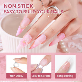 Application du gel constructeur SUPWEE sur des ongles