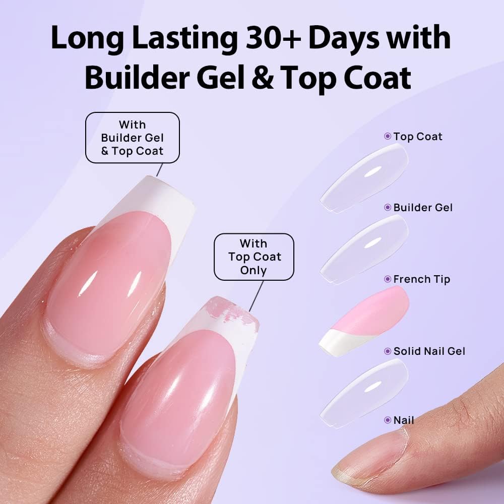 Application du Gel Constructeur sur des ongles