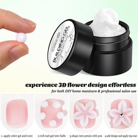 Application du gel de construction sur des ongles