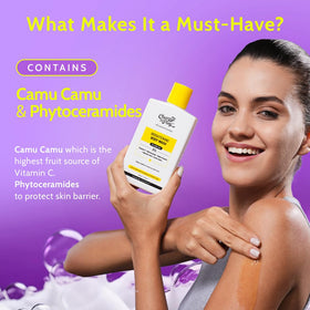 Application du gel douche sur une éponge