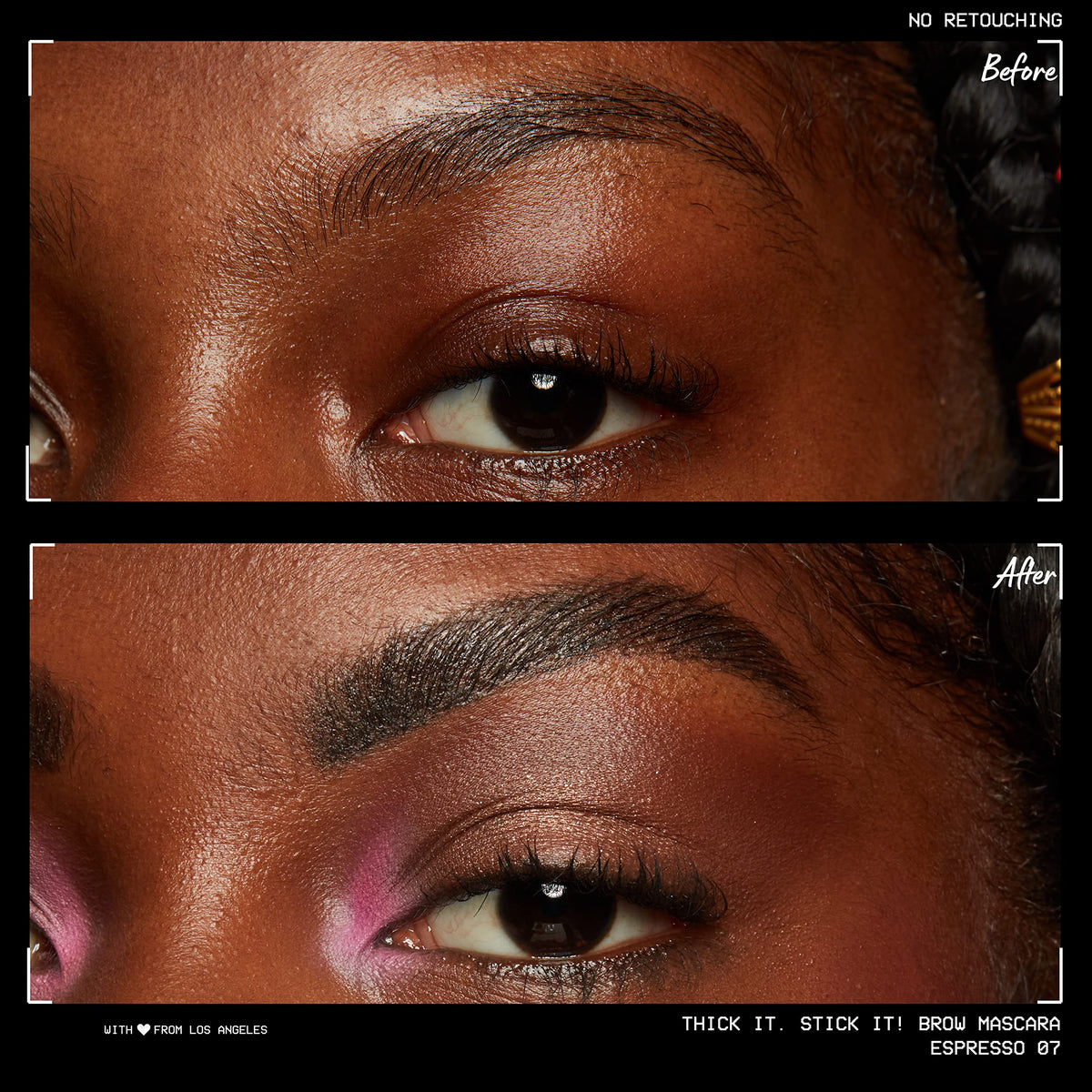 Application du Gel Épaississant pour Sourcils NYX sur des sourcils