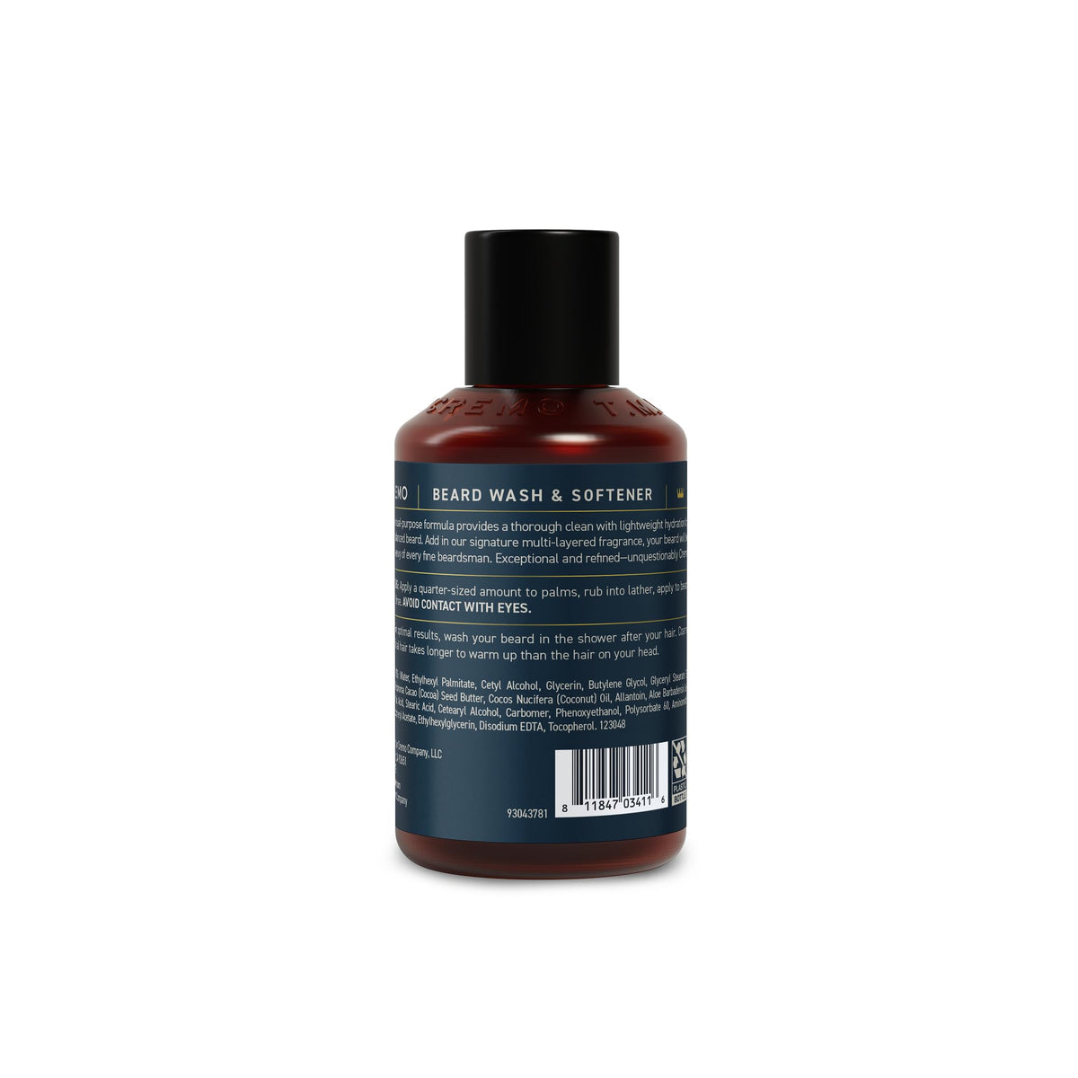 Application du gel et conditioner à barbe Cremo sur une barbe