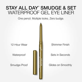 Application du gel eyeliner stila sur la paupière