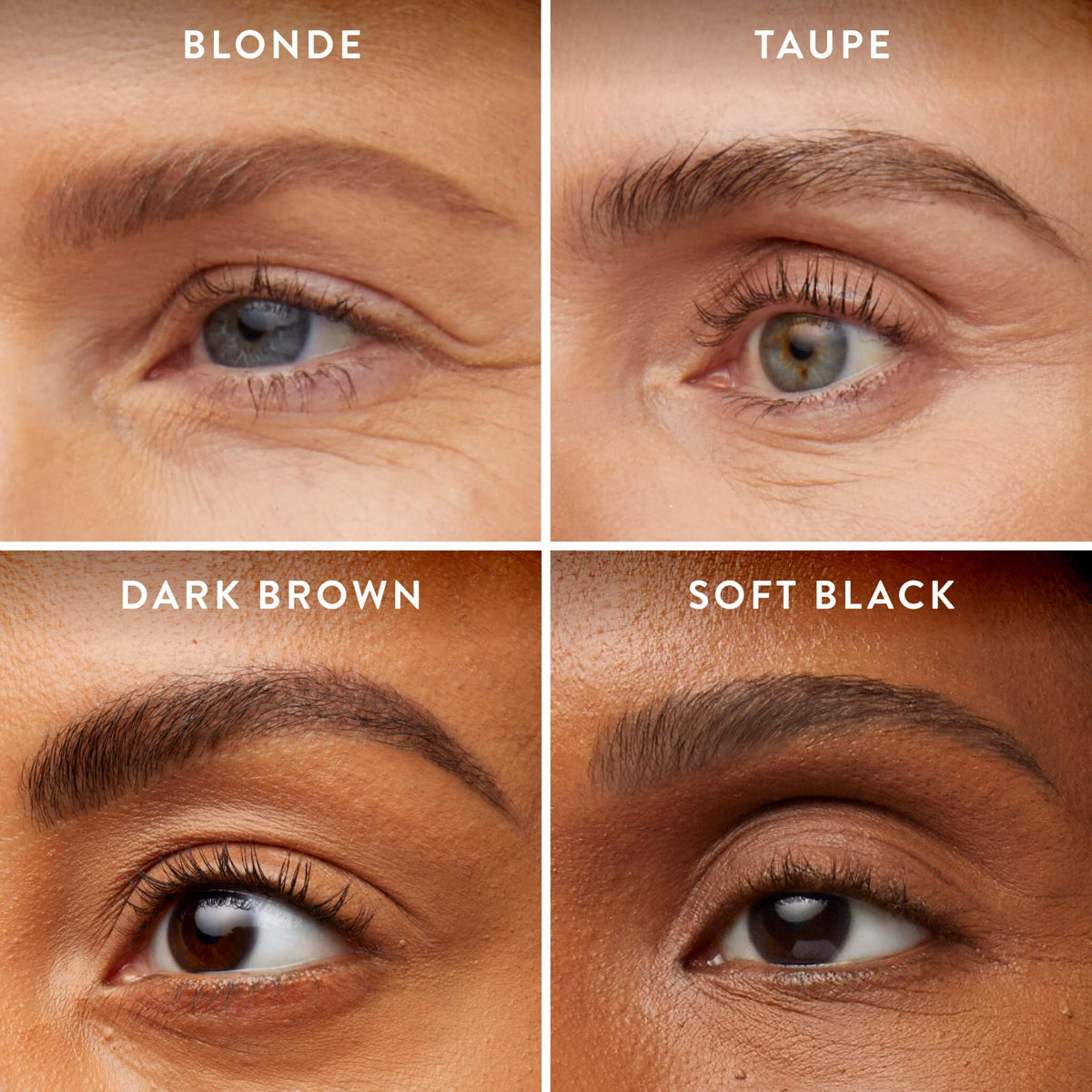 Application du gel fixant sur les sourcils avec le crayon LAURA GELLER