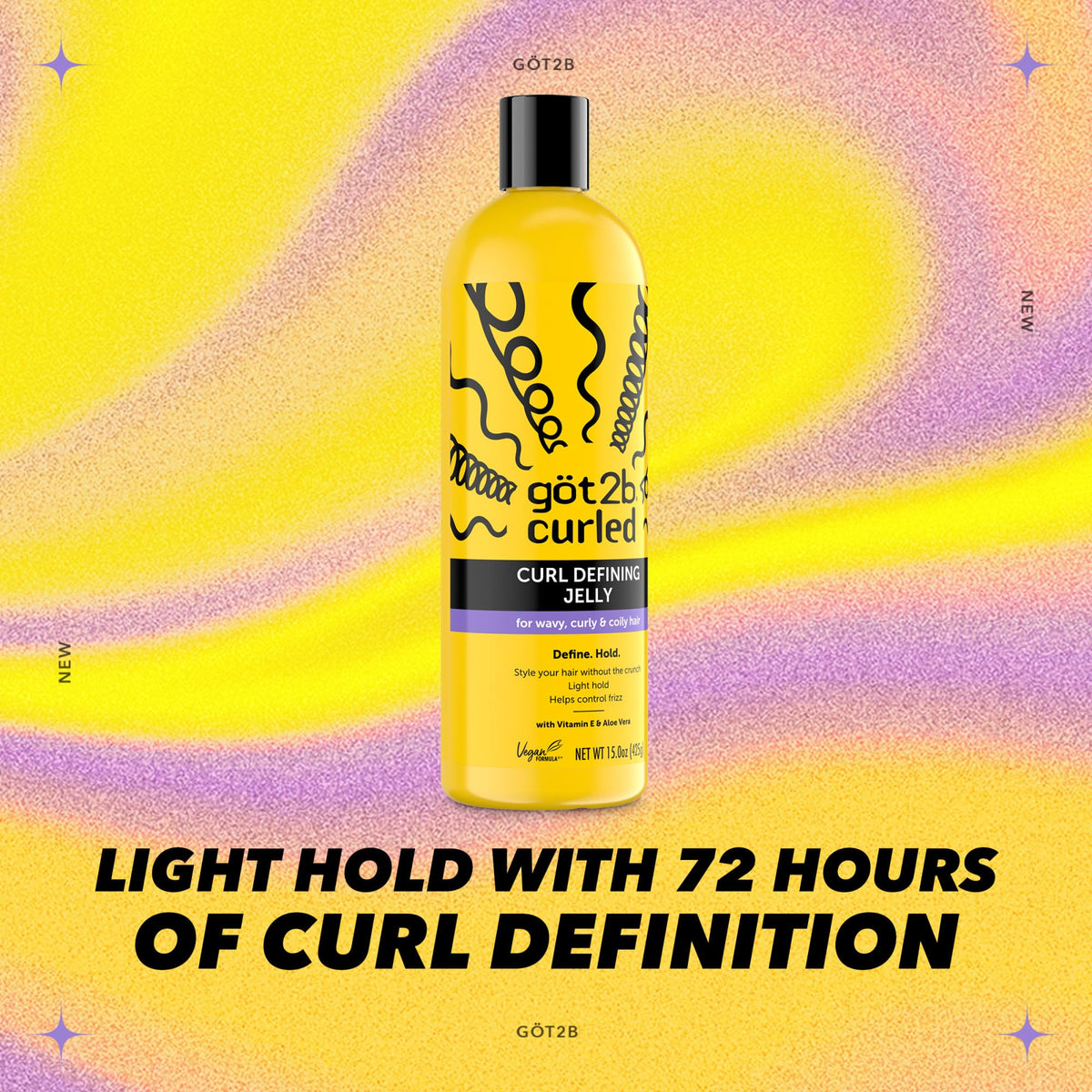Application du gel Got2B sur cheveux mouillés