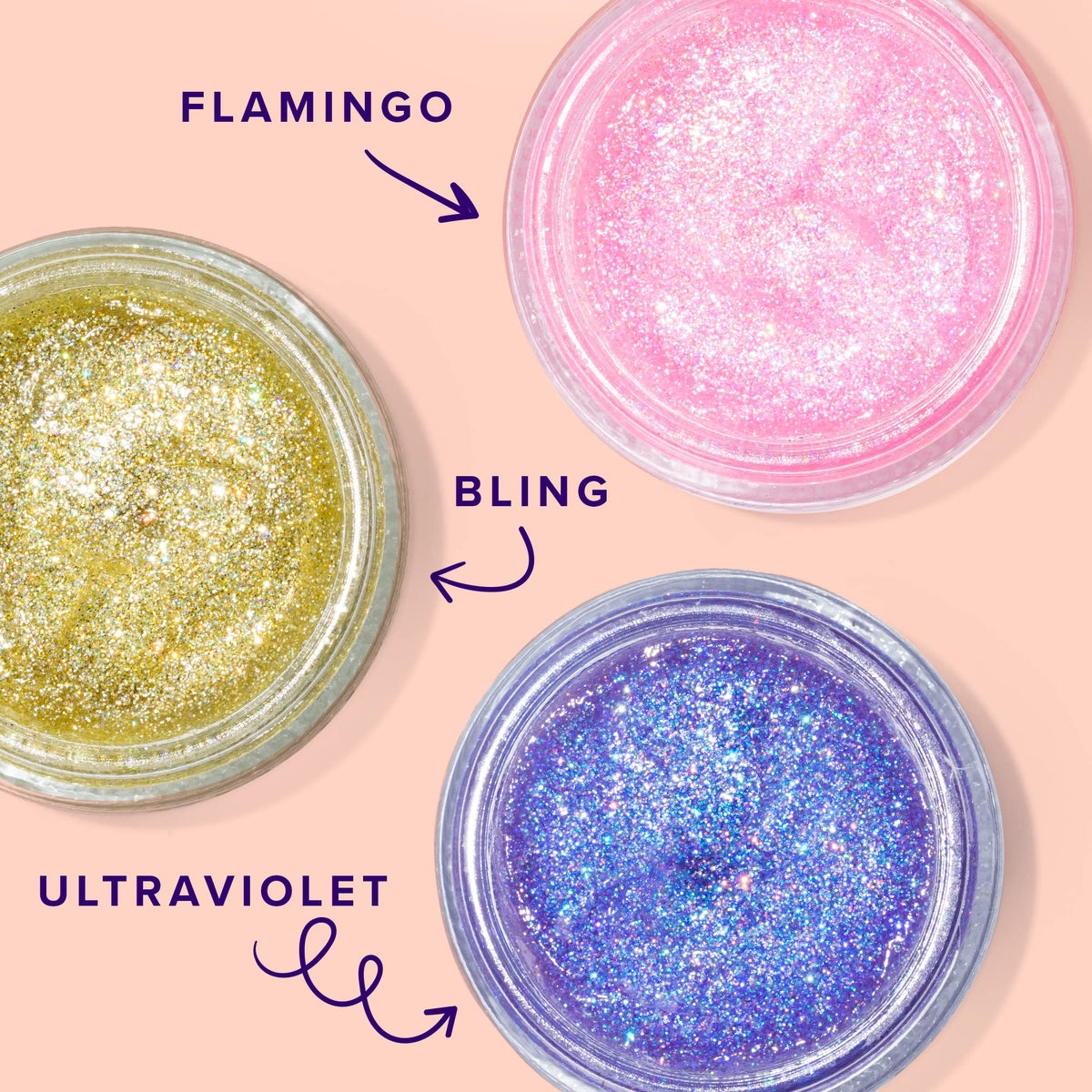 Application du gel pailleté UNICORN SNOT sur le visage