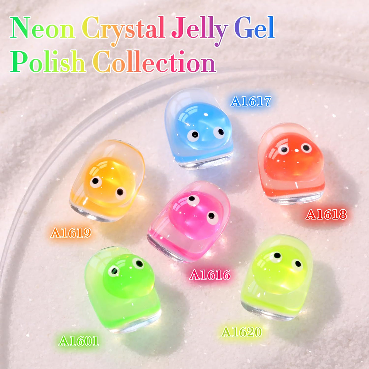 Application du gel polish Double Rhythm sur des ongles avec lampe UV