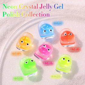 Application du gel polish Double Rhythm sur des ongles avec lampe UV