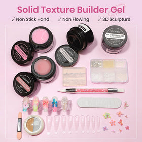 Application du gel sculptant SUPWEE sur des ongles