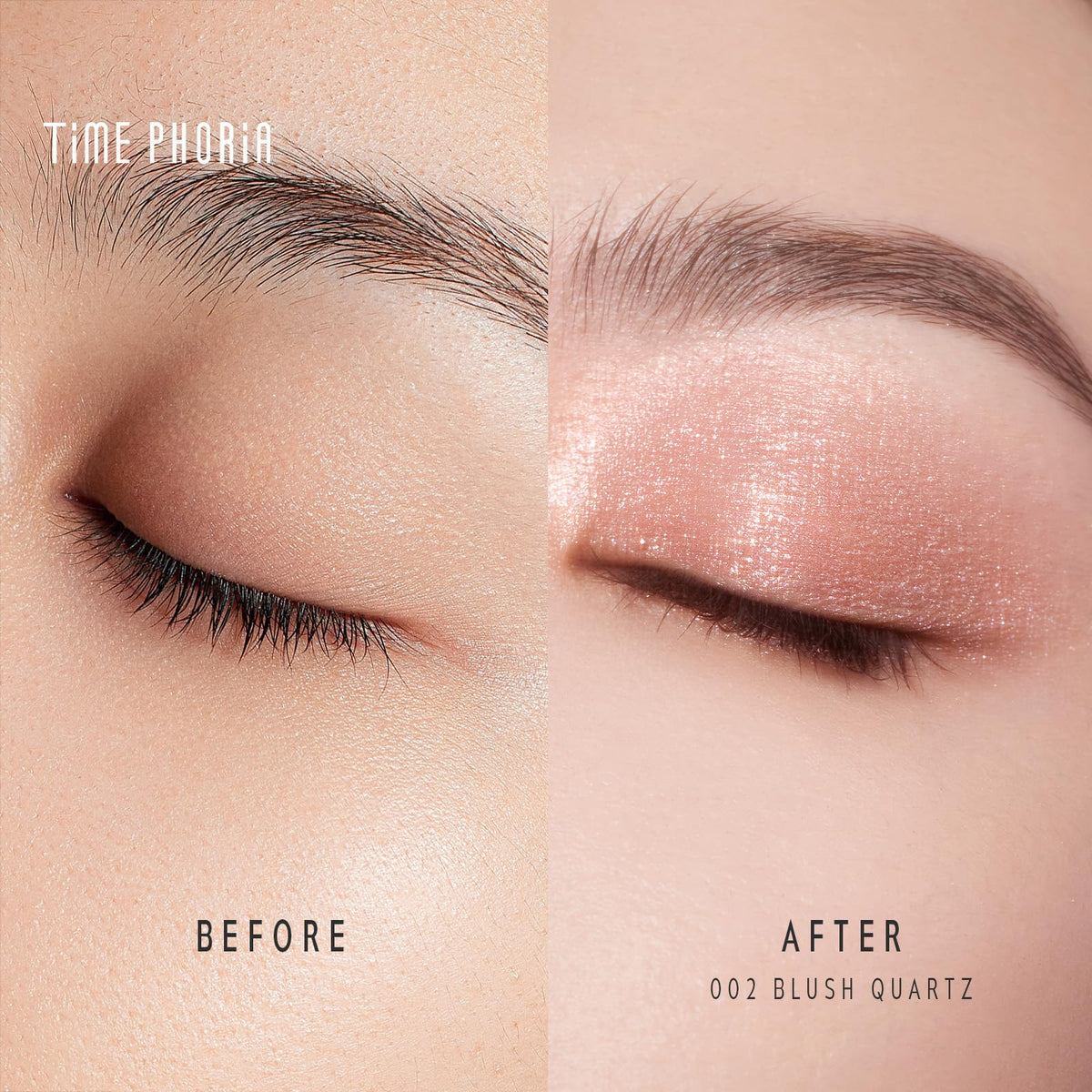 Application du gel stick ombre à paupières TIMEPHORIA sur paupière