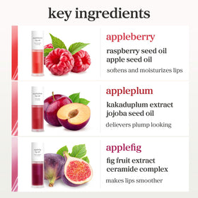 Application du gloss à lèvres NOONI sur des lèvres douces