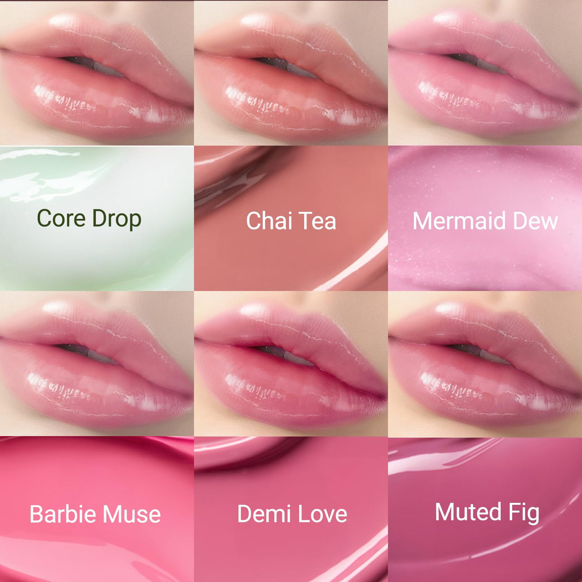 Application du gloss JUNG SAEM MOOL sur lèvres