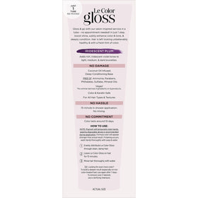 Application du L'Oreal Paris Le Color Gloss sur les cheveux