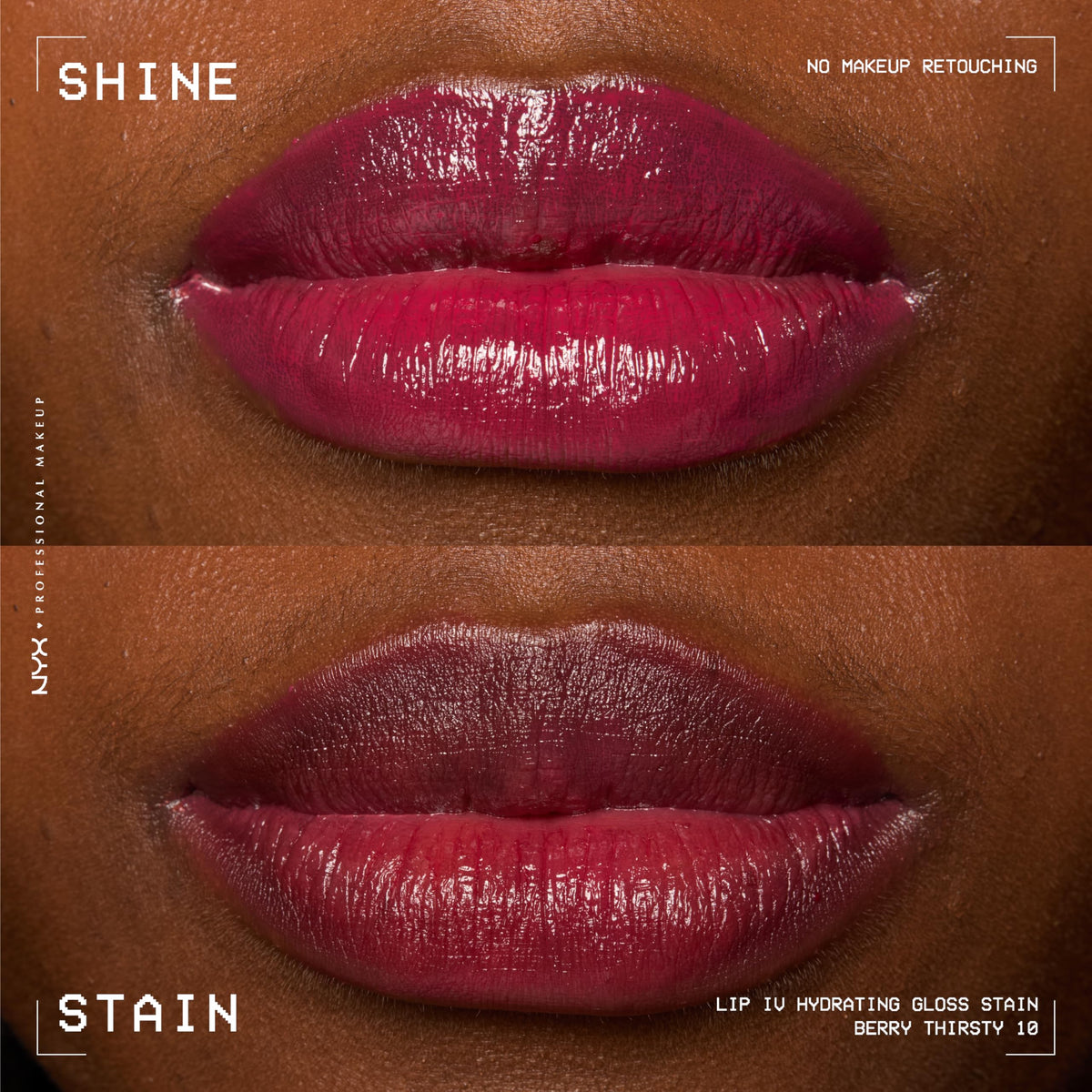 Application du Lip IV Gloss sur les lèvres