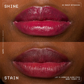 Application du Lip IV Gloss sur les lèvres