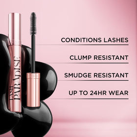 Application du mascara L'Oreal Paris Lash Paradise sur des cils