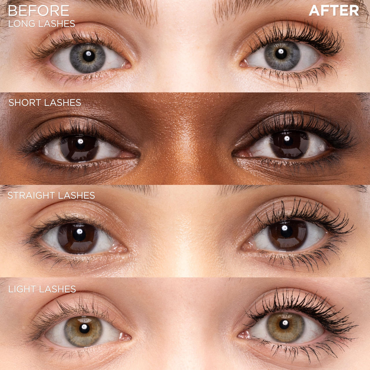 Application du mascara L'Oreal Paris sur des cils