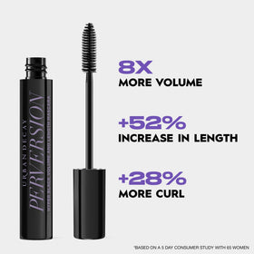 Application du Mascara Perversion sur des cils
