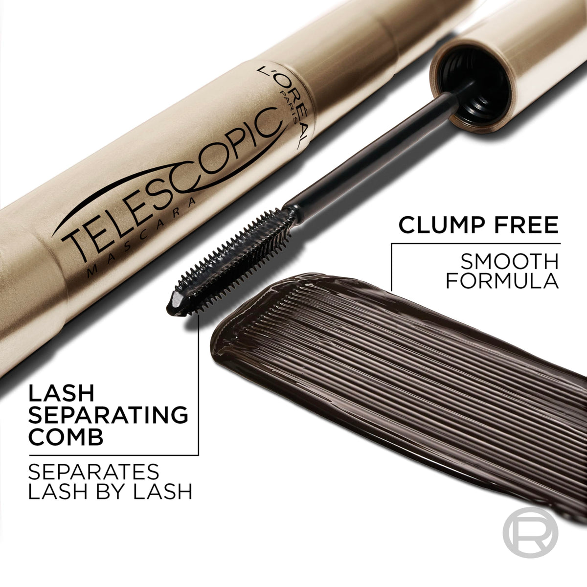 Application du mascara sur des cils