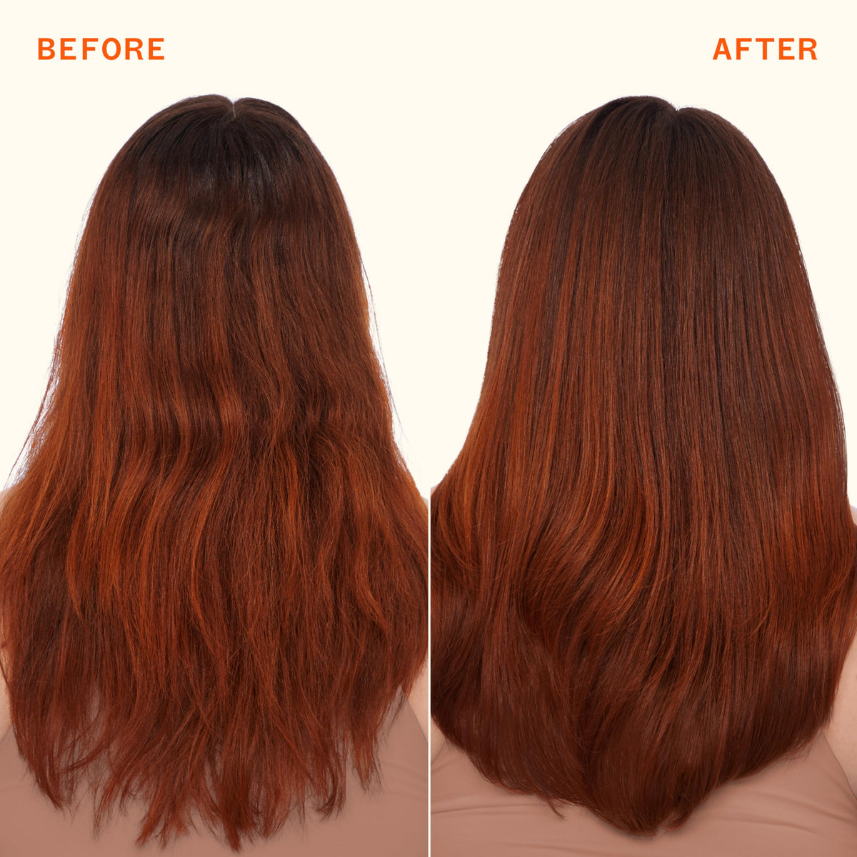 Application du masque Amika sur des cheveux