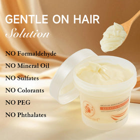 Application du masque Aomimegel sur cheveux humides