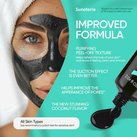 Application du masque au charbon actif sur le visage