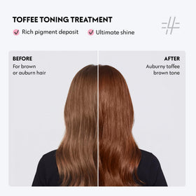 Application du masque Color Mask Toffee sur cheveux