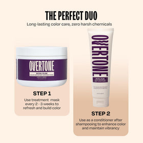 Application du masque oVertone sur cheveux