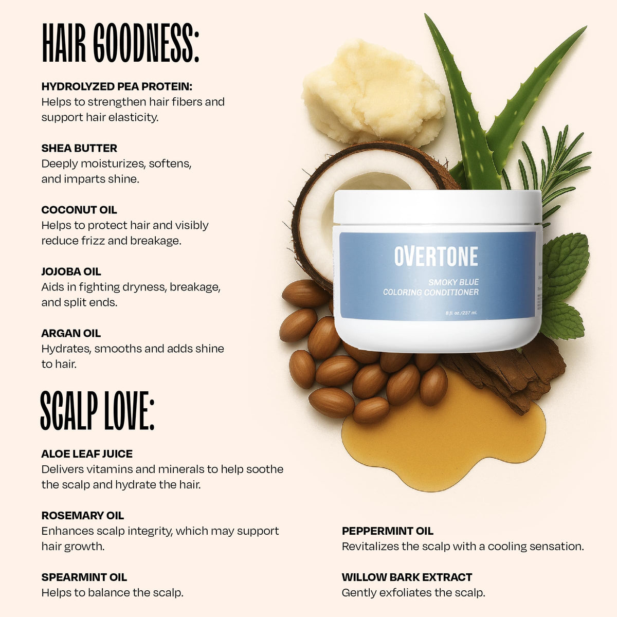 Application du masque oVertone sur cheveux