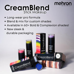 Application du Mehron CreamBlend Stick sur la peau