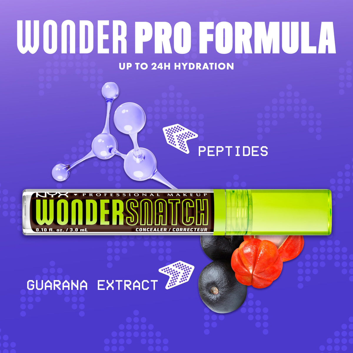 Application du NYX Wonder Snatch Concealer sur peau
