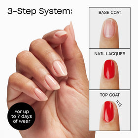 Application du OPI Top Coat Mat sur une manucure