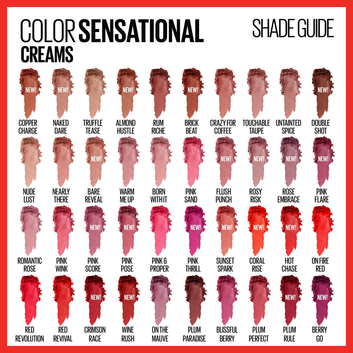 Application du rouge à lèvres MAYBELLINE Color Sensational sur lèvres