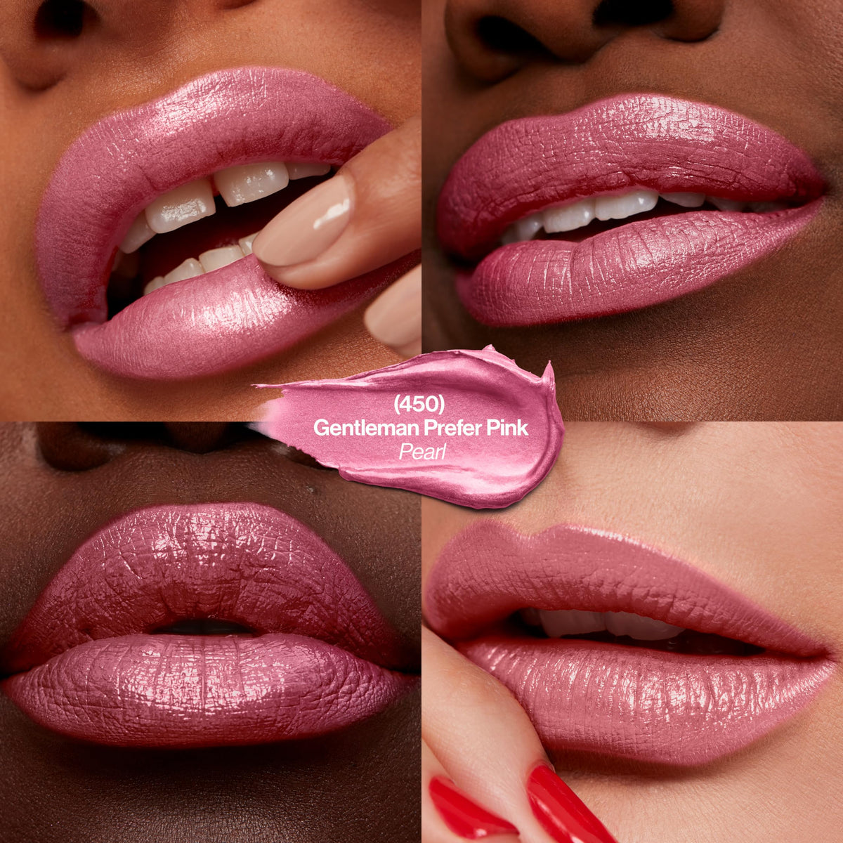 Application du Rouge à Lèvres REVLON sur des lèvres