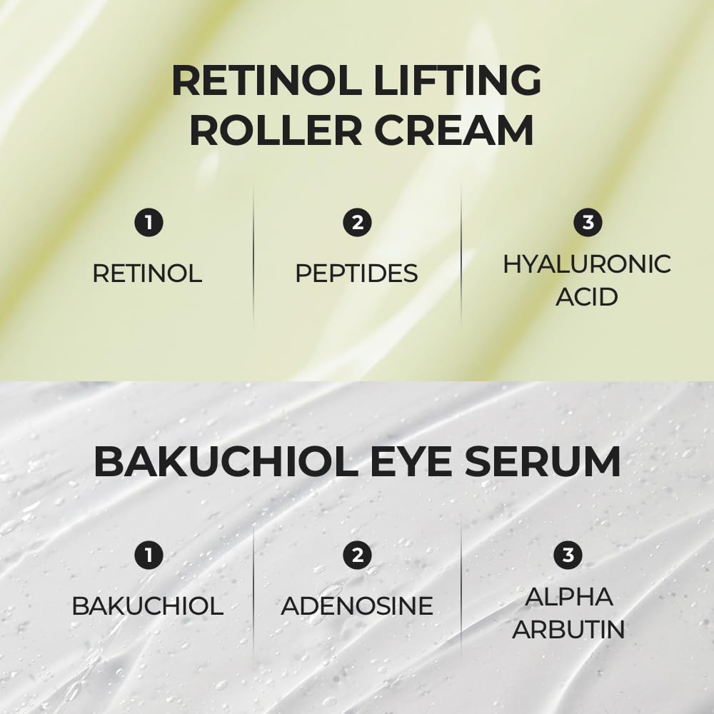 Application du sérum autour des yeux avec le roller SKIN & LAB