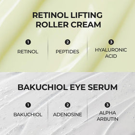Application du sérum autour des yeux avec le roller SKIN & LAB