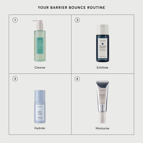 Application du sérum Barrier Bounce sur la peau