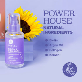 Application du sérum capillaire sur cheveux secs
