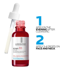 Application du sérum La Roche-Posay sur le visage
