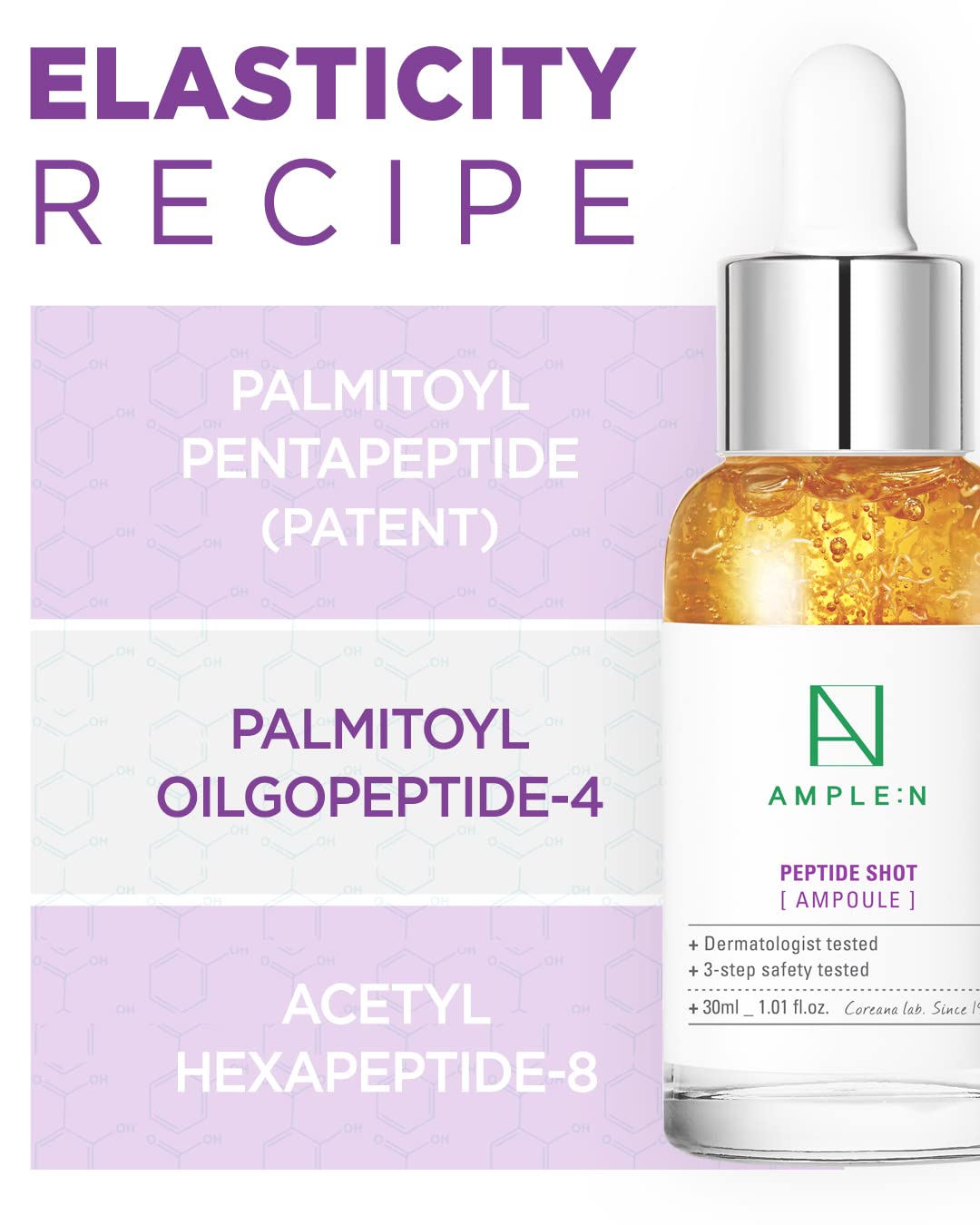 Application du sérum Peptide Shot 2X sur le visage