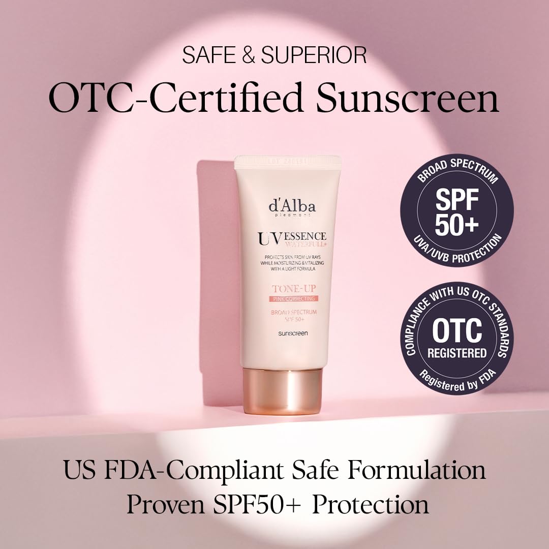 Application du sérum solaire Waterfull Tone-Up sur le visage