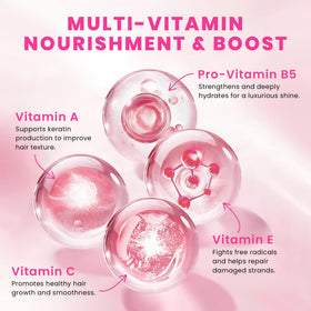 Application du sérum sur des cheveux brillants
