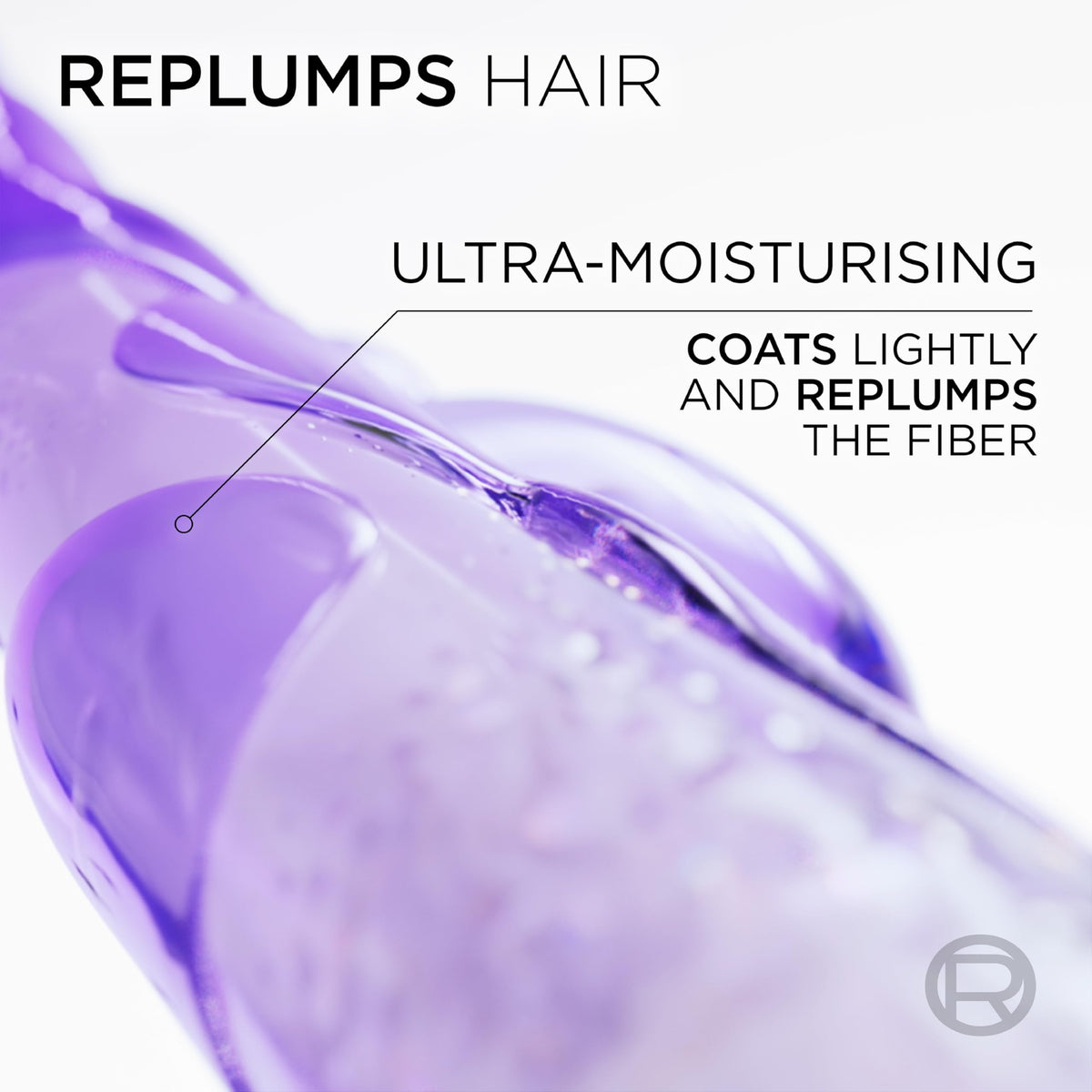 Application du sérum sur des cheveux démêlés