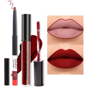 Application du set de maquillage lèvres evpct sur les lèvres