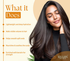 Application du shampooing Biotine SOULSPA PURE sur cheveux