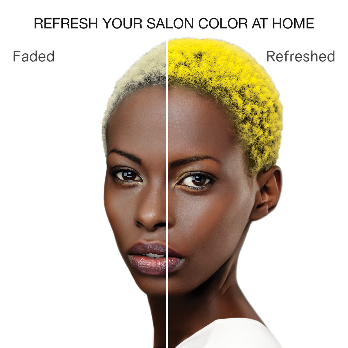 Application du shampooing colorant sur des cheveux