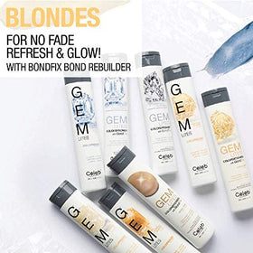 Application du shampooing Gem Lites Colorwash sur cheveux
