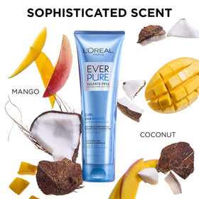 Application du Shampooing L'Oreal Paris sur des cheveux bouclés