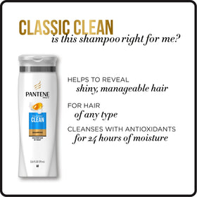 Application du shampooing Pantene sur les cheveux