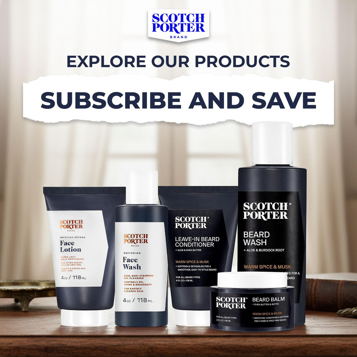 Application du shampooing Scotch Porter sur une barbe